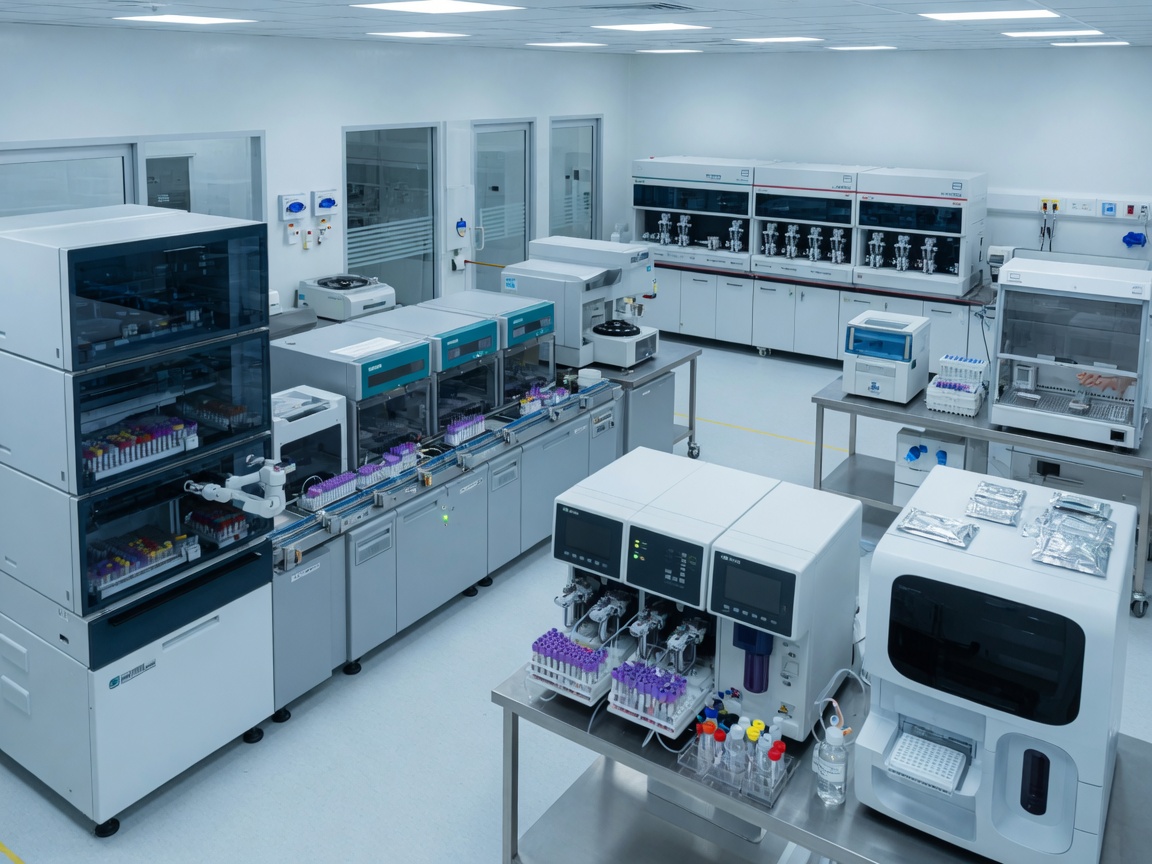 Clinical trial sample processing automation